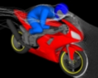 開発された YAMAHA R1 競技用バイクとフェアリングを通過する流線イメージ画像