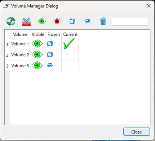 Sculptor 4.1のASD Volume Manager Dialog