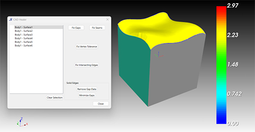 CAD Healer ダイアログの追加
