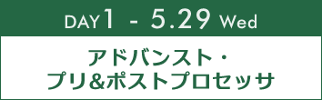 DAY1：アドバンスト・プリ&ポストプロセッサ