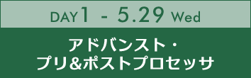 DAY1：アドバンスト・プリ&ポストプロセッサ