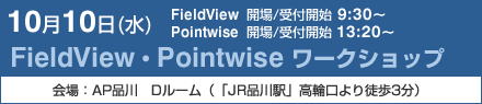 FieldView ・Pointwise ワークショップ　10月10日(水)